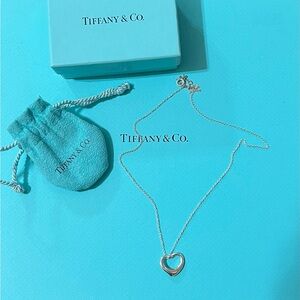 Tiffany heart necklace silver